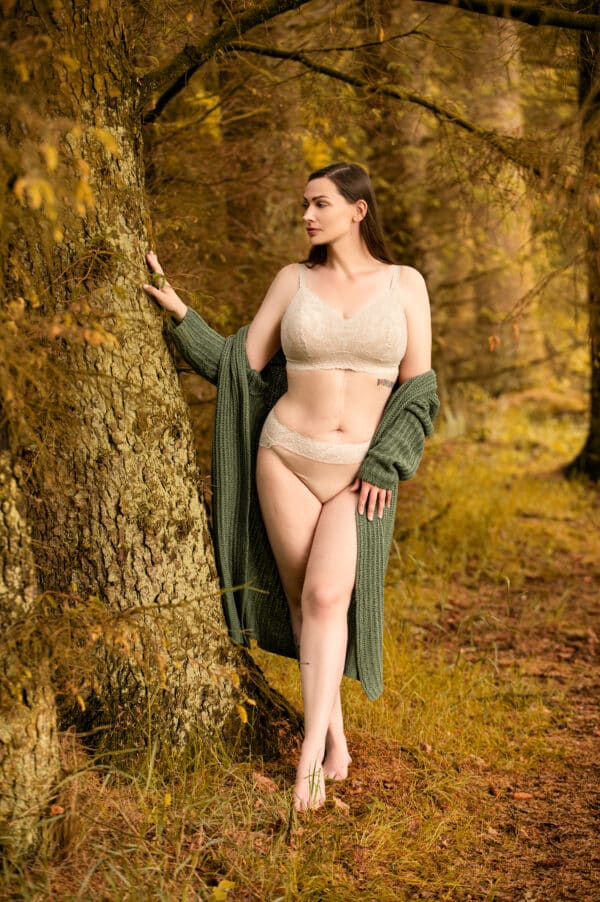 Spitzen-Bralette "Felicita" Sand – Bild 11