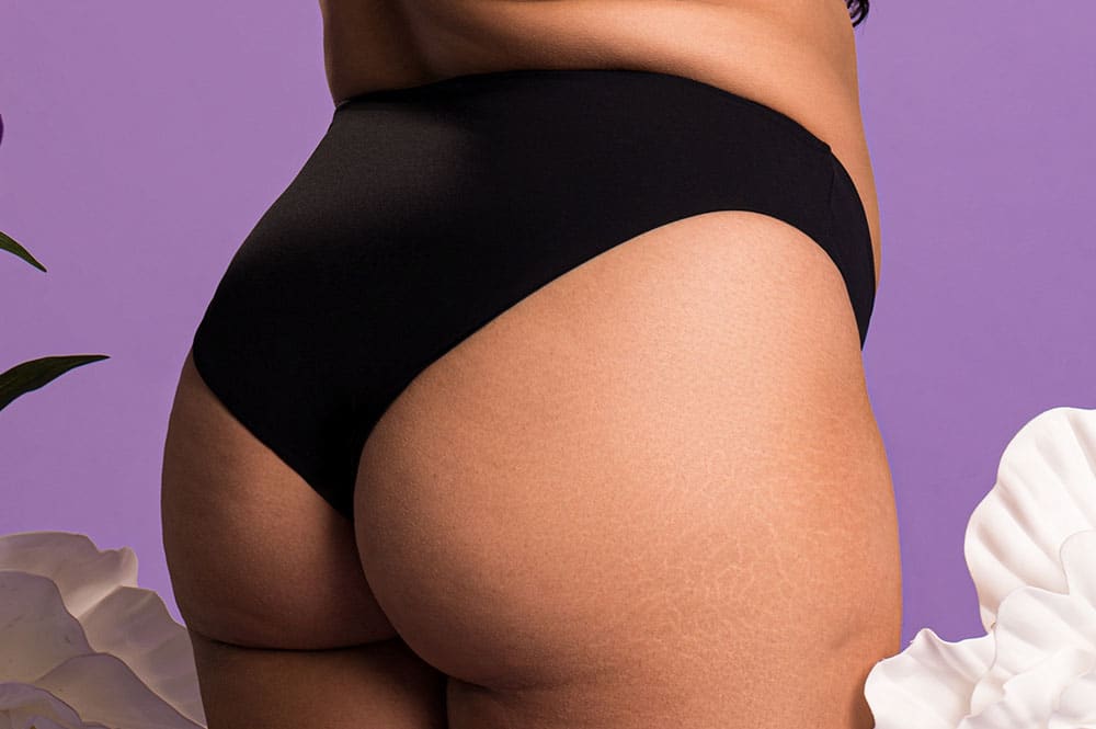 Hi-Leg Bikini Slip „Luna“ Schwarz
